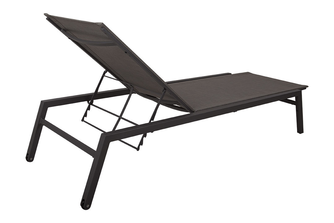 Cube Alu Stackable Sun Lounger, Slate